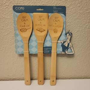 NWT Core Bamboo Set of 3 Bamboo Utensils